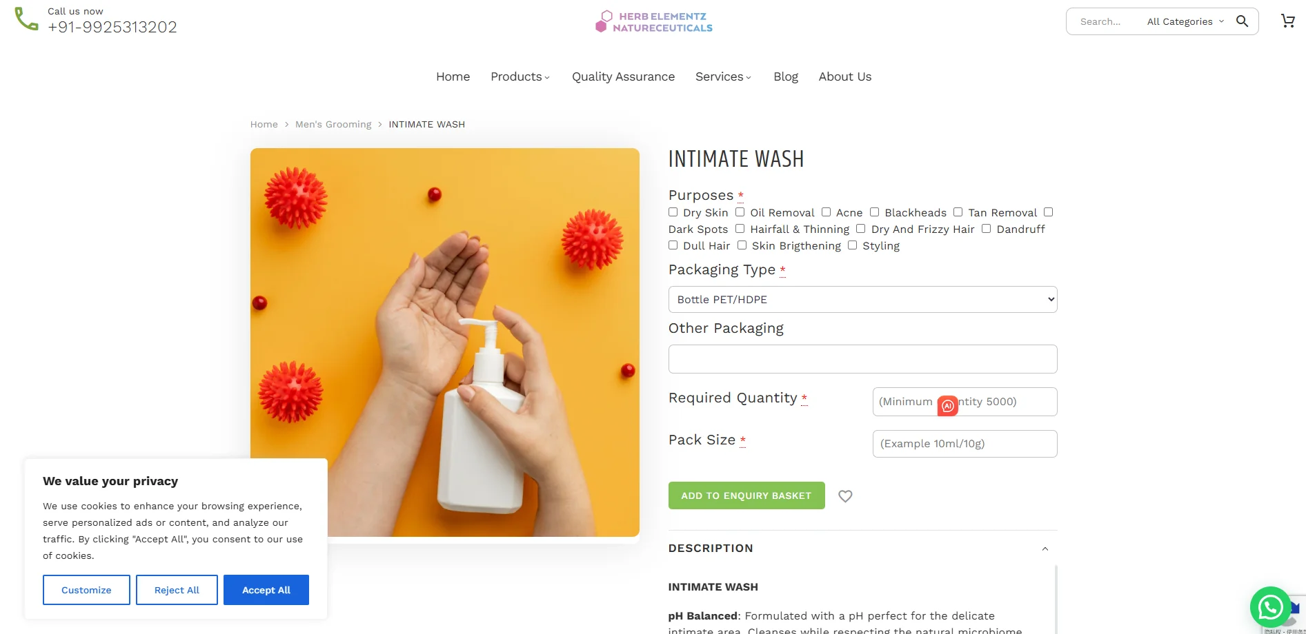 Private Label Intimate Men Wash Manufacturers